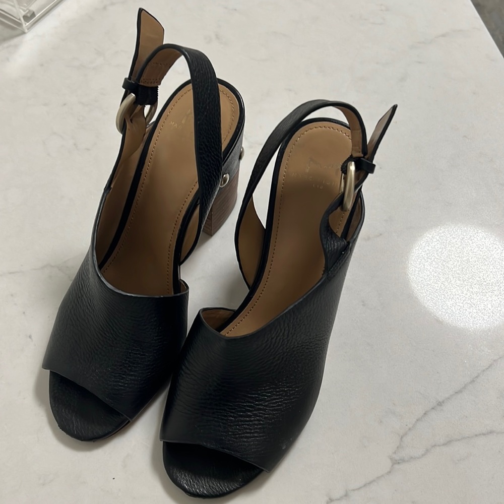 Marc Fisher black heels sandals
